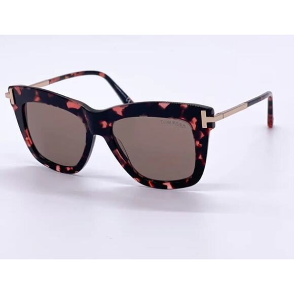 TOM FORD DASHA FT0822 52F Sunglasses Havana Frame‎ Brown Polarized Lens In Case - Picture 2 of 10